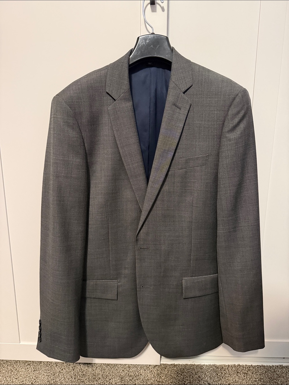 J. Crew Thompson Charcoal Gray Men's Two-Button Suit Blazer - 40R